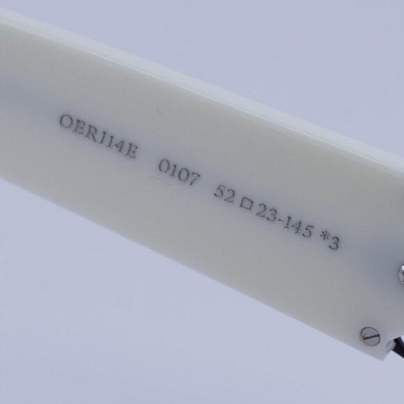 Off-White OERI14E PALMER 0107 Sunglasses White Oval Frame, Grey Lenses main image 10